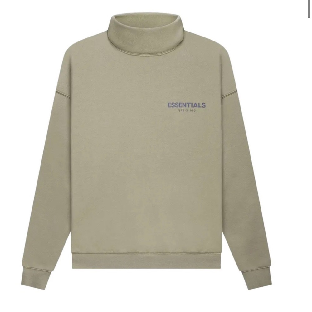 Essential mock neck crew neck